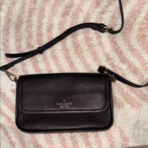 Kate Spade Black Pebbled Leather Crossbody Bag
